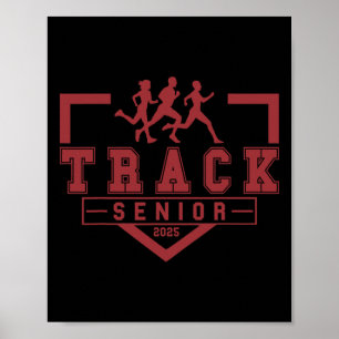 Track Senior Night Track Senior 2025 Graduation 36 Poster