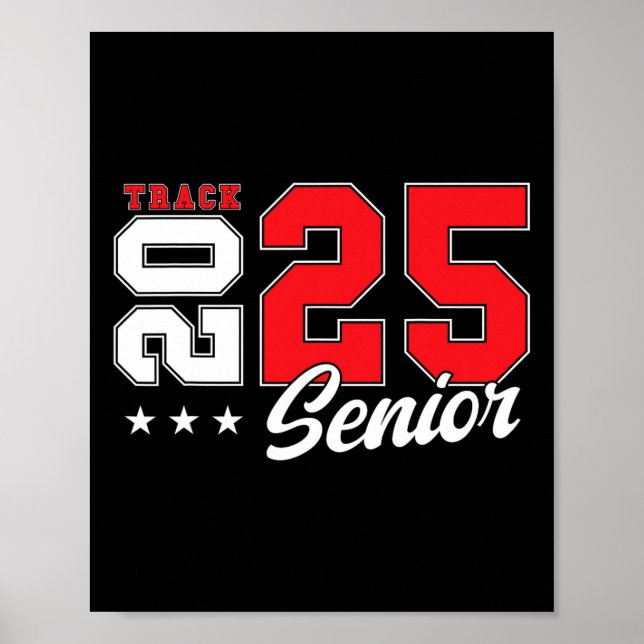 Track Senior Night Track Senior 2025 Graduation &# Poster (Front)