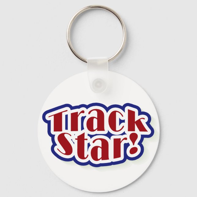 Track Star Tshirts and Gifts Key Ring (Front)