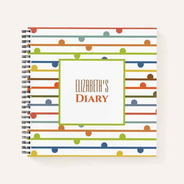 Tracker diary notebook (Front)