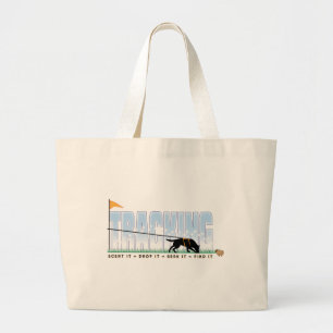 Tracking Dog Large Tote Bag