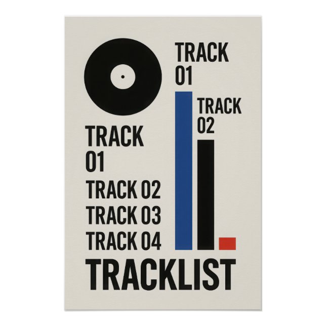 Tracklist - Vinyl - Poster (Front)
