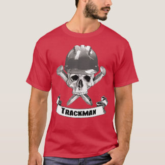 Trackman Skull and Spikes Crossbones T-Shirt