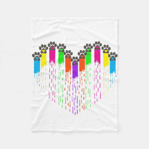 Tracks Of My Heart Fleece Blanket