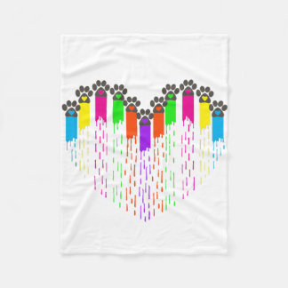 Tracks Of My Heart Fleece Blanket