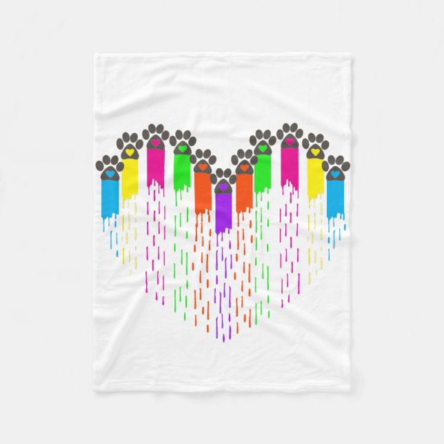 Tracks Of My Heart Fleece Blanket (Front)