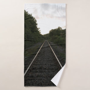 Tracks Through the Trees Bath Towel