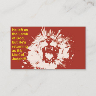 Tract - Lamb & Lion Business Card