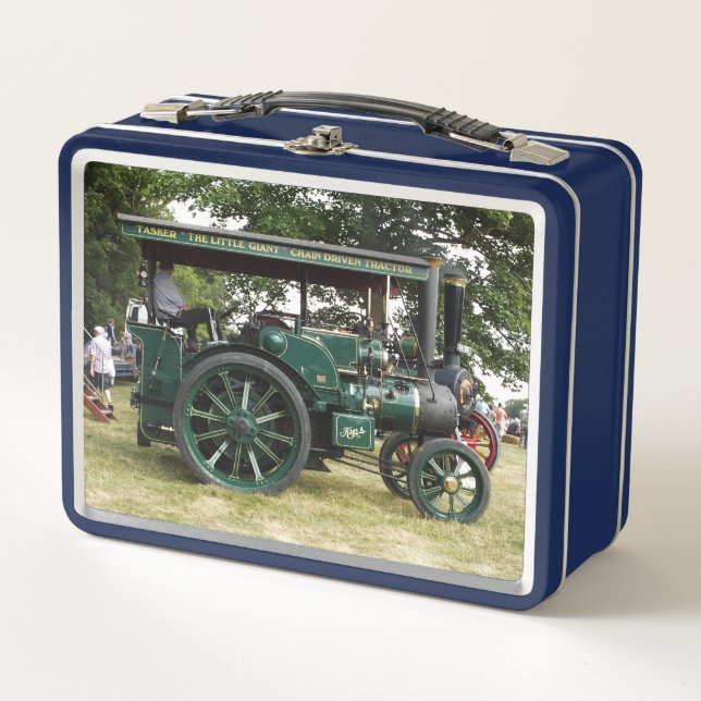 TRACTION ENGINE METAL LUNCH BOX (Front)