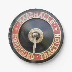 TRACTION ENGINES PAPER PLATE