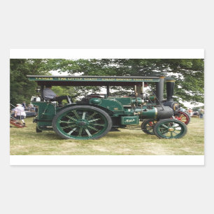 TRACTION ENGINES RECTANGULAR STICKER