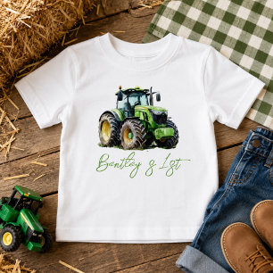 Tractor 1st Birthday Party Fun Farm Baby T-Shirt