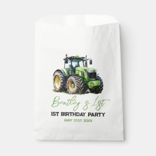 Tractor 1st Birthday Party Fun Farm Favour Bags