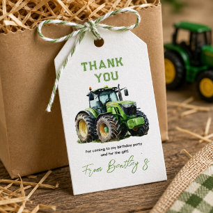 Tractor 1st Birthday Party Fun Farm Gift Tags