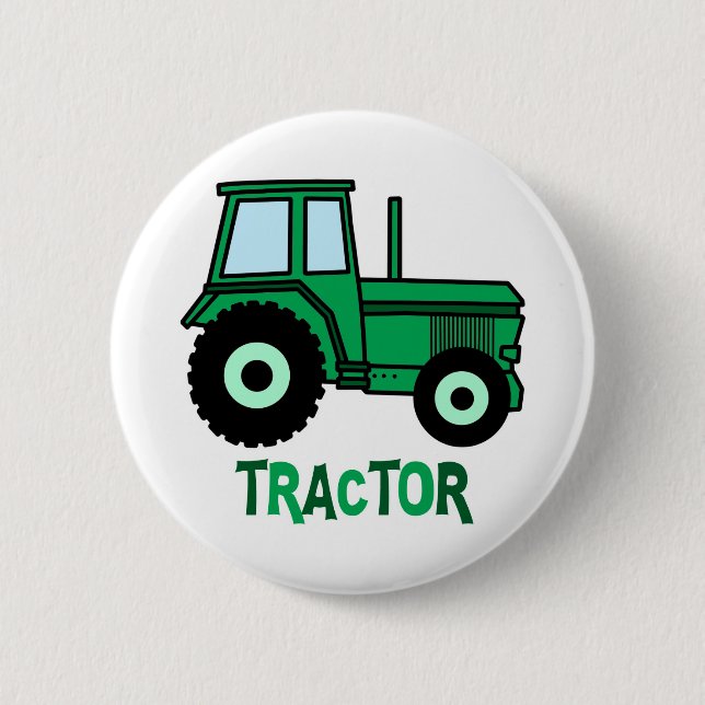Tractor 6 Cm Round Badge (Front)