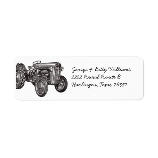 Tractor Address Labels