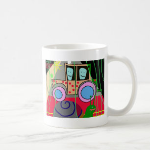 Tractor and snail coffee mug