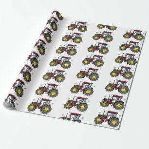 Tractor at the Holidays Wrapping Paper