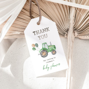 Tractor Baby Shower Favour Tags