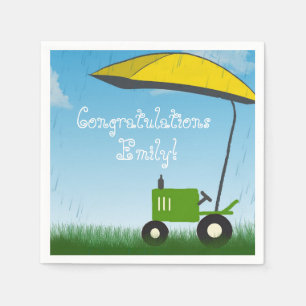 Tractor Baby Shower Napkins