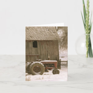 Tractor & Barn Note Card