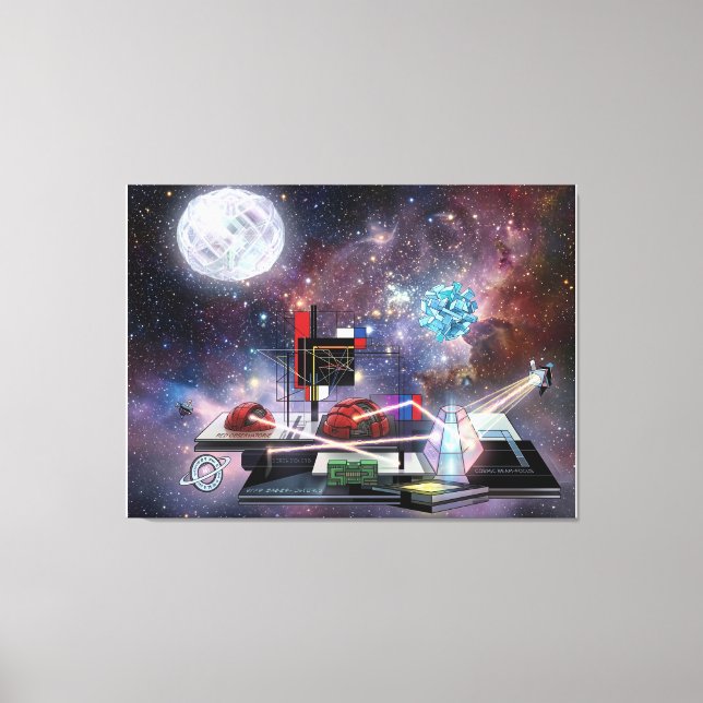 Tractor beam canvas print (Front)