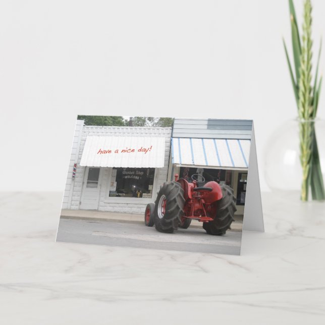 Tractor Birthday Card (Front)