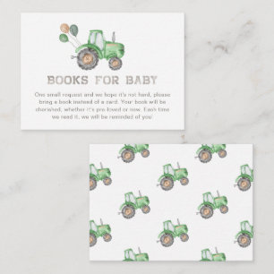 Tractor Books For Baby Cards   Tractor Baby Shower