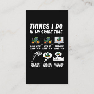 Tractor Boy Funny Farming Tractors Business Card