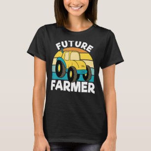 Tractor Boys Girls Retro Vintage Style Future Fa T-Shirt