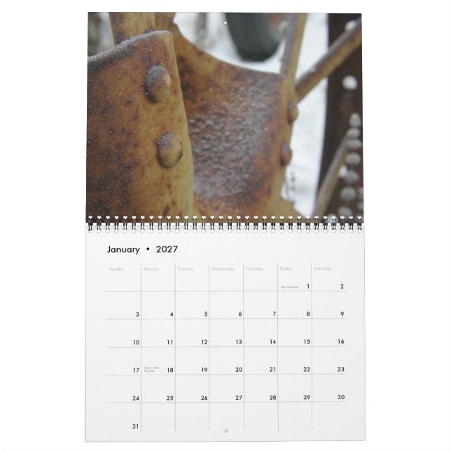 Tractor Calendar: Old Tractor Parts (2013) Calendar (Jan 2027)