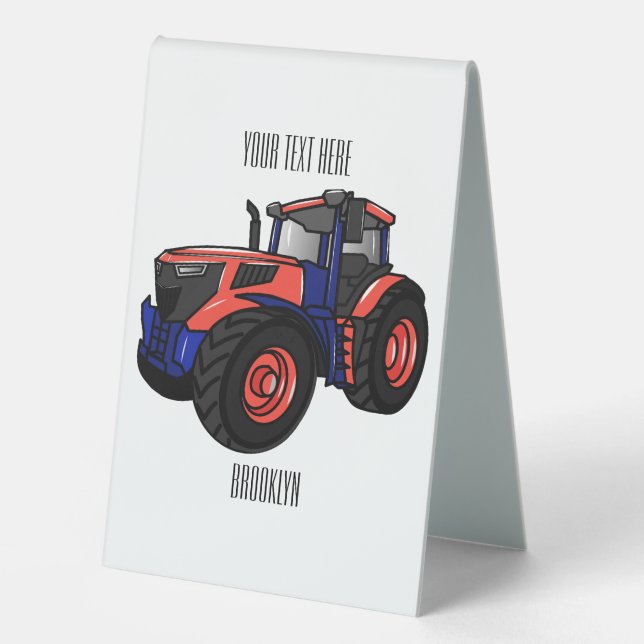 Tractor cartoon illustration  (Front)