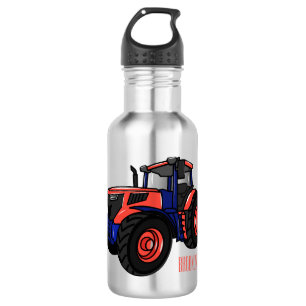 Tractor cartoon illustration  532 ml water bottle