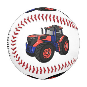 Tractor cartoon illustration  baseball