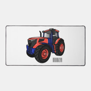 Tractor cartoon illustration  desk mat