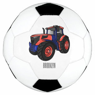 Tractor cartoon illustration  football