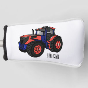 Tractor cartoon illustration  golf head cover