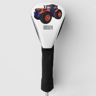 Tractor cartoon illustration  golf head cover