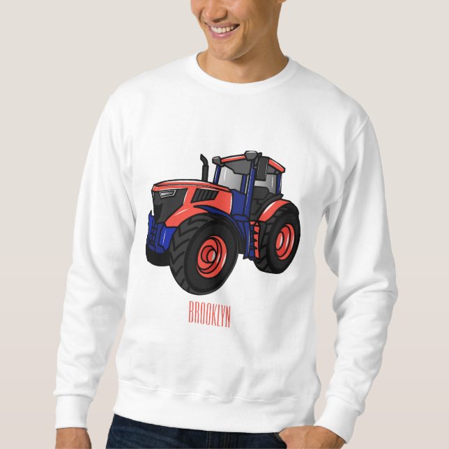 Tractor cartoon illustration  sweatshirt (Front)