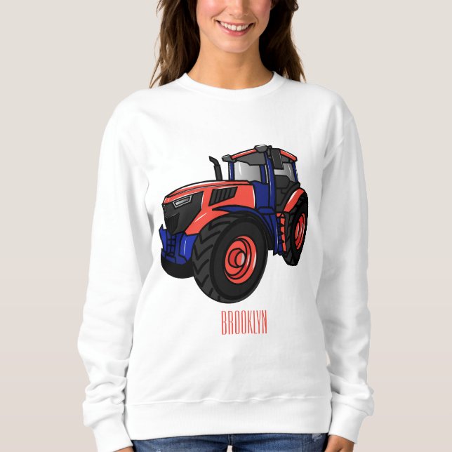 Tractor cartoon illustration  sweatshirt (Front)
