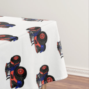 Tractor cartoon illustration tablecloth