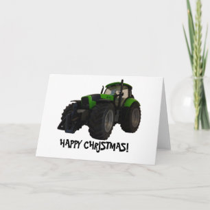 Tractor christmas card
