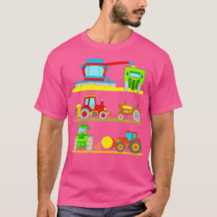 Tractor Combine Harvester Boys T-Shirt