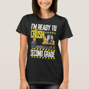 Tractor Construction Vehicle Ready To Crush Second T-Shirt