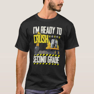 Tractor Construction Vehicle Ready To Crush Second T-Shirt
