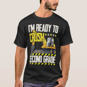 Tractor Construction Vehicle Ready To Crush Second T-Shirt