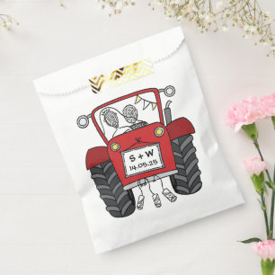 Tractor Country Wedding Favour Bag