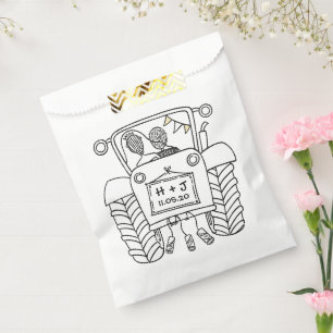 Tractor Country Wedding Favour Bag