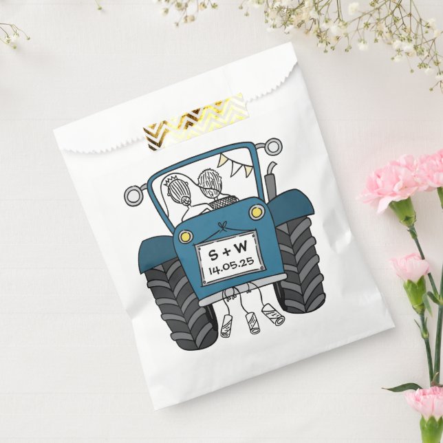 Tractor Country Wedding Favour Bag (Sealed)