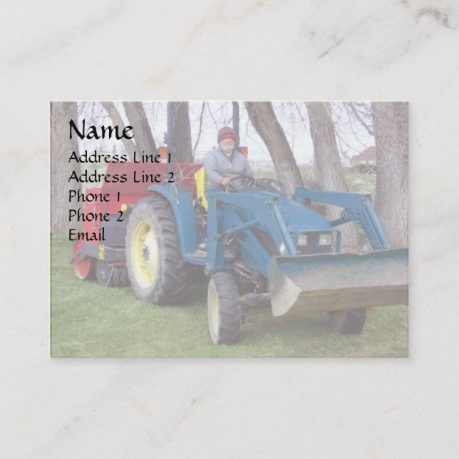 Tractor Dad Calling Card (Front)